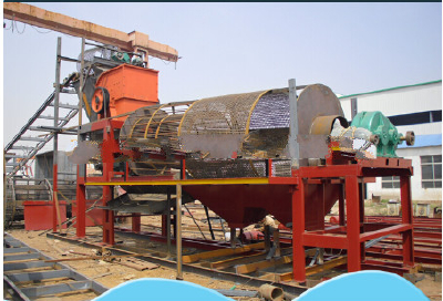 Gold washing trommel screen