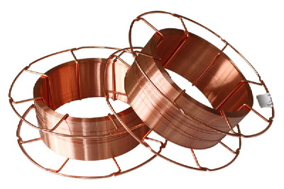 Metal spool copper coated welding wire