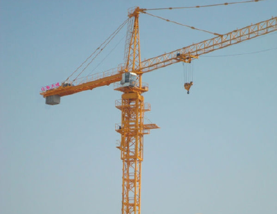 Electric control hydraulic rising tower crane