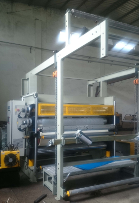 Automotive fabric embossing machine