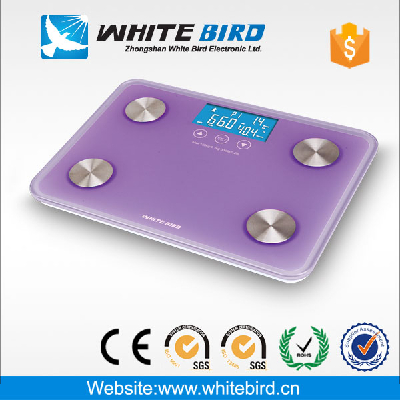 2016 new product high quality bady fat analyzer bathroom scale with full display