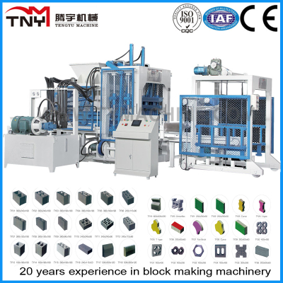 CE certification Full automatic hydraulic QT10-15 curb / colorpaverblock makign machine