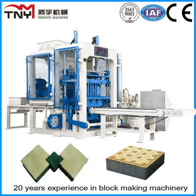 QT4-15 concrete block making machine, automatic block paver makign machinery