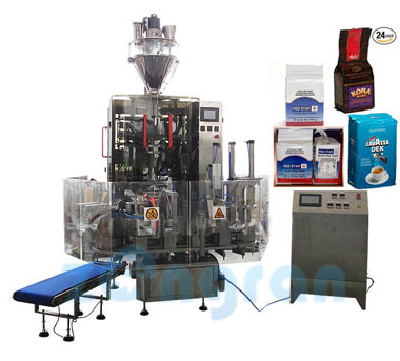 Pumping vacuum packaging unit