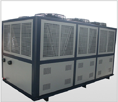 Air cooled screw type cold water machine