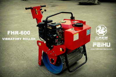 gasoline engine mini roller compactor roller Vibratory Road