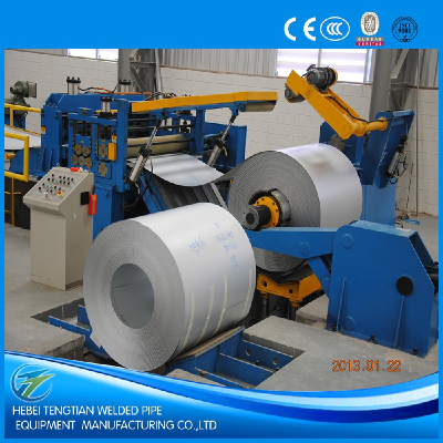 coil uncoiling slitting rewinding machine,pipemaking machine