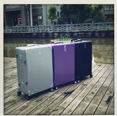 Anti scraping aluminum frame rod box universal wheel 26 inch travelbox24 inch wear proof box of the goddess of the box