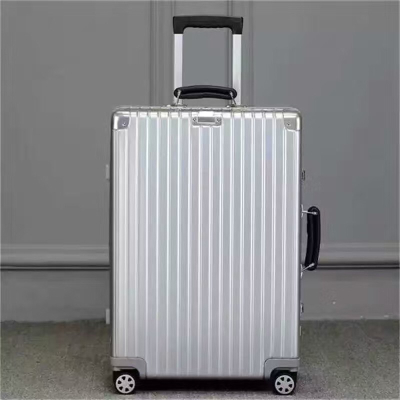 Leather retro style of the hand to the aluminum box bar boxuniversalwheel password luggage box travel box board box 2029 inch