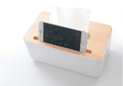 Mobile phone frame wooden cover tissue boxes
