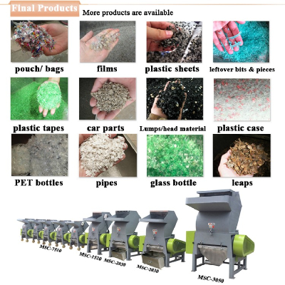 Big and Small Plastic Shredder Machine for plastic bags, Waste PlasticShredding Machine