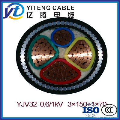 YJV CU Conductor XLPE Insulated PVC Sheathed Power Cable