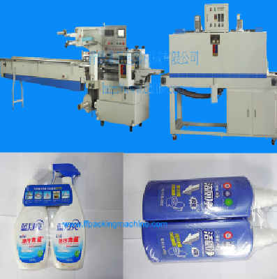 Automatic Shampoo Bottle Shrink Wrapping Machine