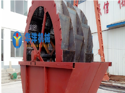 Wheel type sand washing machine