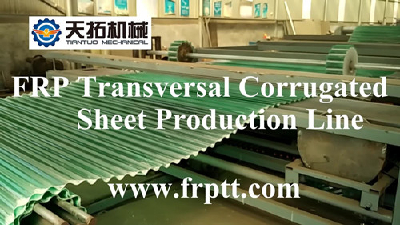 FRP transversely corrugated tile making machine