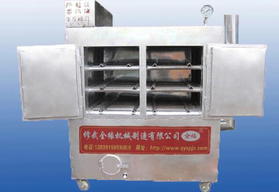 Six plate vertical heat conduction oil food oven