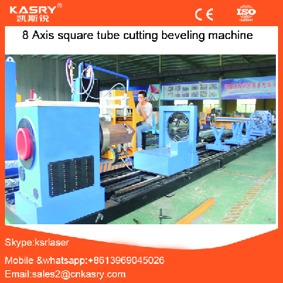 cnc rectangular tube plasma pipe cutting beveling machine for sale KR-XF8