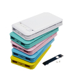 SJ-P80L 8000mAh textured indicator dual USB high quality large portablepower bank diy kit