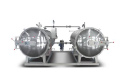 Parallel double boiler water bath conditioning autoclaves