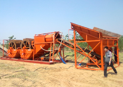 Cleaning sand stone machinery