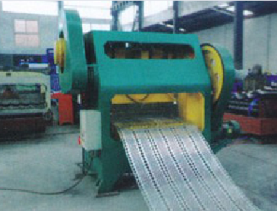 Full automatic dust suppression plate pressing type punching production line