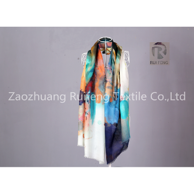 Soft warm 100% pure woolen scarves , long cashmere pashmina scarf