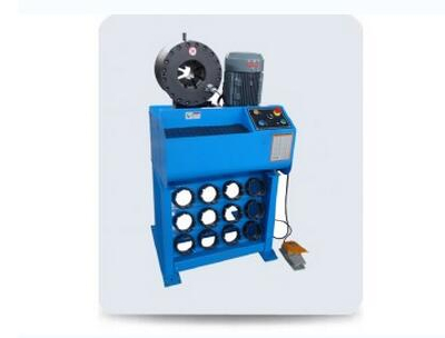 Dovetail version shrinkage of the machine, hose crimping machine