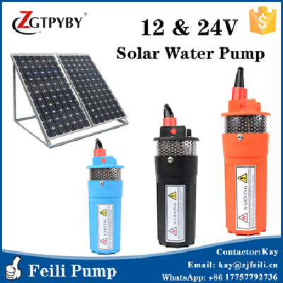 submersible solar water pump dc 24v irrigation solar pumping set kit 12v24v dc submersible solar pump