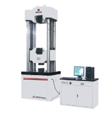 Microcomputer - controlled hydraulic universal testing machine