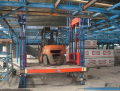 Double arm indoor guide rail type lifting platform