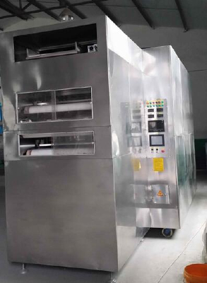 Microwave three layer tunnel type drying sterilizing machine