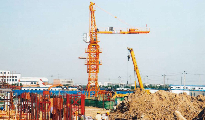 QTZ40(TC4808) Tower crane on Jinan building site