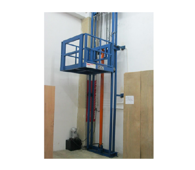 The single arm guide rail type lifting elevator