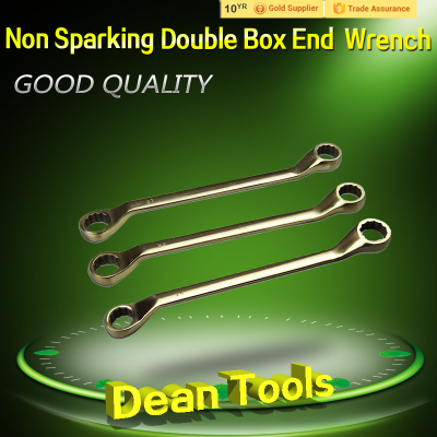 non sparking explosion proof al-cu be-cu non magnetic double box wrench offset ring spanner 5.5*7-70*75mm