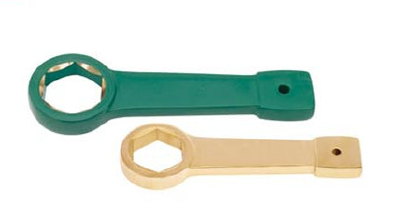 Non sparking striking hexagonal wrench 6 pt ,copper alloy safety anti spark , hammering box hex spanner
