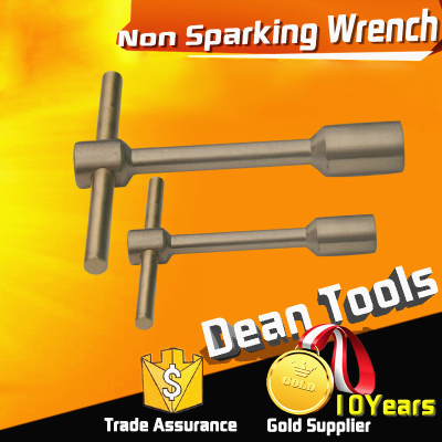 NON SPARKING T type socket wrench , aluminum bronze , beryllium copper , anti spark , explosion proof torque spanner driver