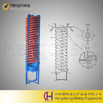 alluvial gold processing plant gravity separator machine oreconcentrator spiral chute