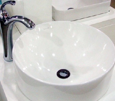 Circular ceramic Bathroom Sinks