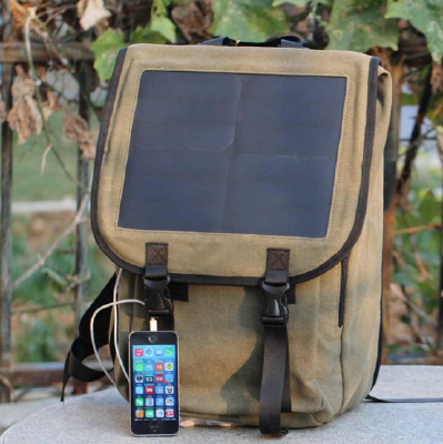 Solar charging backpack