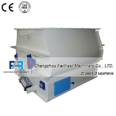 Double Shaft Paddle Fish Feed Mill Mixer Machine