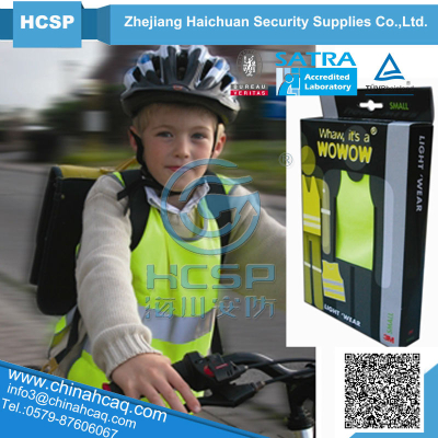 EN ISO20471 kid's high visibility reflective safetyvest,ReflectiveSafety Garments