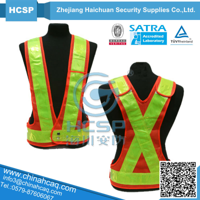 Hi-viz Reflective Safety Vest,100% polyester mesh,PVC crystal Tape5CM-7CM,ReflectiveSafety Garments