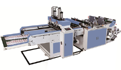  Automatic T-shirt bag making machine (Two Lines)