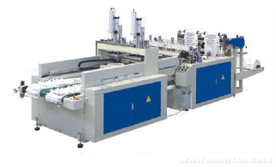 Automatic double speed vest bag making machine