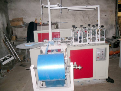 Plastic PE-CPE Round Rubble Band Shoe Cover Machine