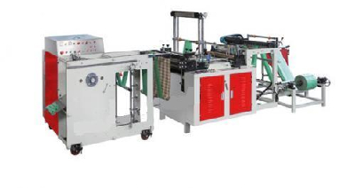 Automatic Garbage Bag Rolls-Connectging&Dots-Severing Bag Making Machine