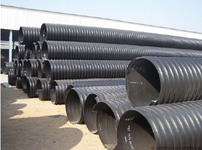 Steel belt reinforced PE (PE) helical bellows