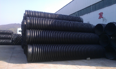 Inner finned reinforced PE helical bellows
