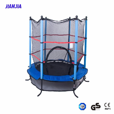 JIANJIA Trampolines Round Bouncer Trampoline with Enclosure, 55 Inch,kids indoor trampoline