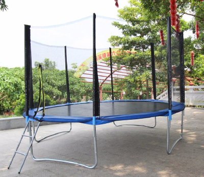 14ft Spring Trampoline for Kids and Adults, Outdoor round Trampoline